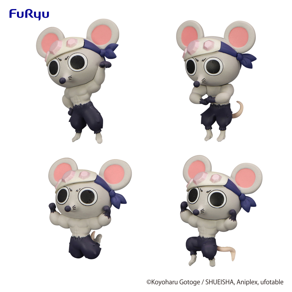 Demon Slayer: Kimetsu no Yaiba Chokotto Hikkake Figure Petit -MUKI MUKI MOUSE- set