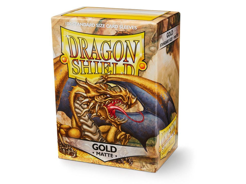 DRAGON SHIELD SLEEVES MATTE GOLD 100CT