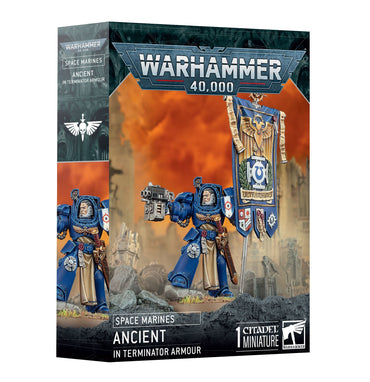 WARHAMMER 40,000 SPACE MARINES ANCIENT IN TERMINATOR ARMOUR