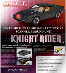 Aoshima 1/24 Knight Rider Knight 2000 K.I.T.T. Season I w/Scanner Voice Unit