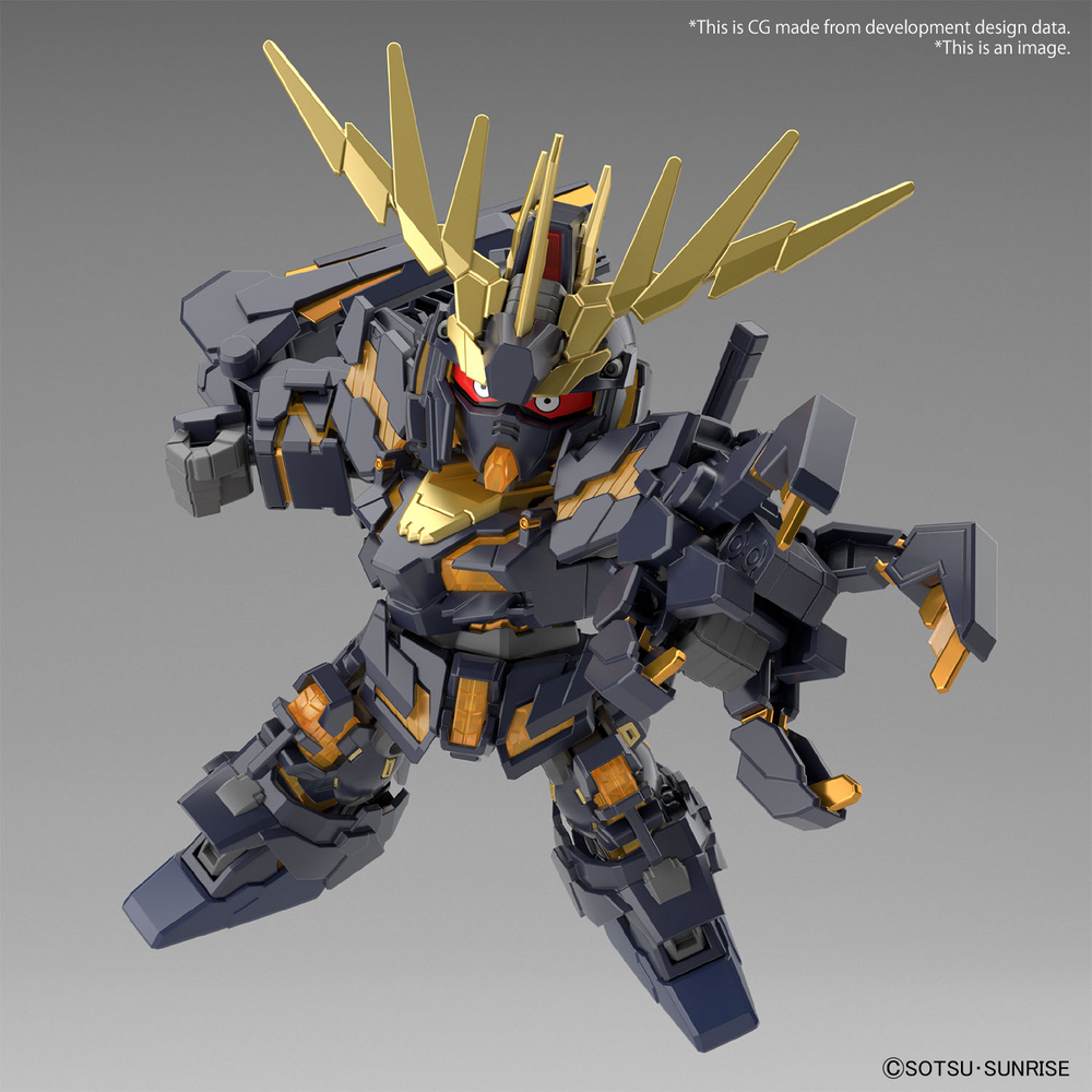SD GUNDAM CROSS SILHOUETTE UNICORN GUNDAM 02 BANSHEE (DESTROY MODE) & BANSHEE NORN PARTS SET