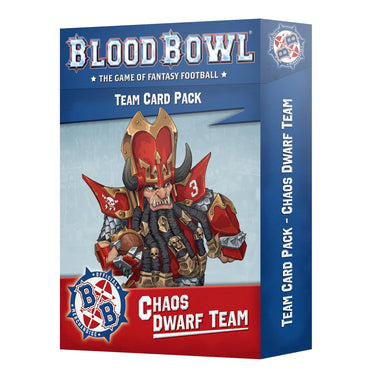 BLOOD BOWL CHAOS DWARF TEAM CARD PACK