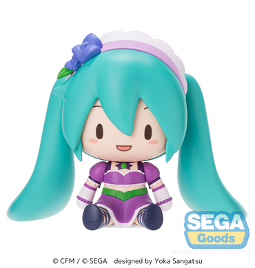 FUWA PETIT HATSUNE MIKU X LOVE AND BERRY DRESS UP AND DANCE! CHIBI FIGURE SPARKLY PURPLE