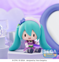 FUWA PETIT HATSUNE MIKU X LOVE AND BERRY DRESS UP AND DANCE! CHIBI FIGURE SPARKLY PURPLE