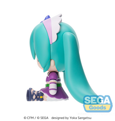 FUWA PETIT HATSUNE MIKU X LOVE AND BERRY DRESS UP AND DANCE! CHIBI FIGURE SPARKLY PURPLE