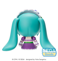 FUWA PETIT HATSUNE MIKU X LOVE AND BERRY DRESS UP AND DANCE! CHIBI FIGURE SPARKLY PURPLE