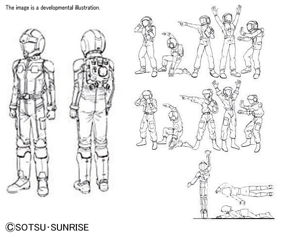 Bandai Builders Parts HD 1/144 MS Figure 01