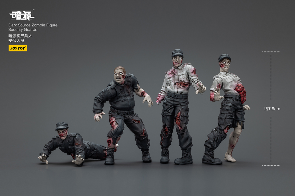JOYTOY DARK SOURCE ZOMBIE FIGURE SECURITY GUARDS