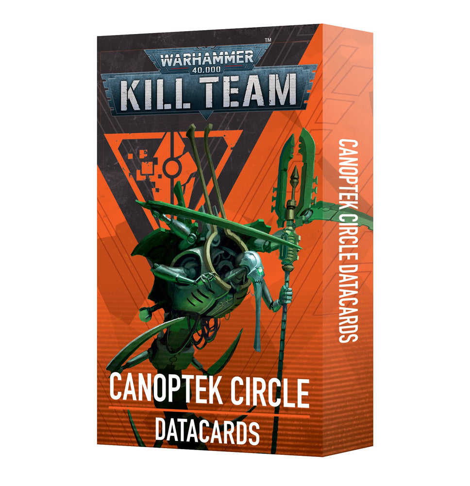 WARHAMMER 40,000 KILL TEAM CANOPTEK CIRCLE DATACARDS