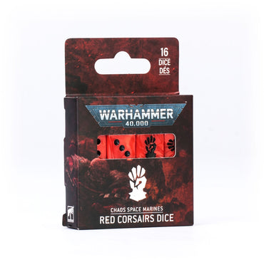 WARHAMMER 40,000 CHAOS SPACE MARINES RED CORSAIRS DICE