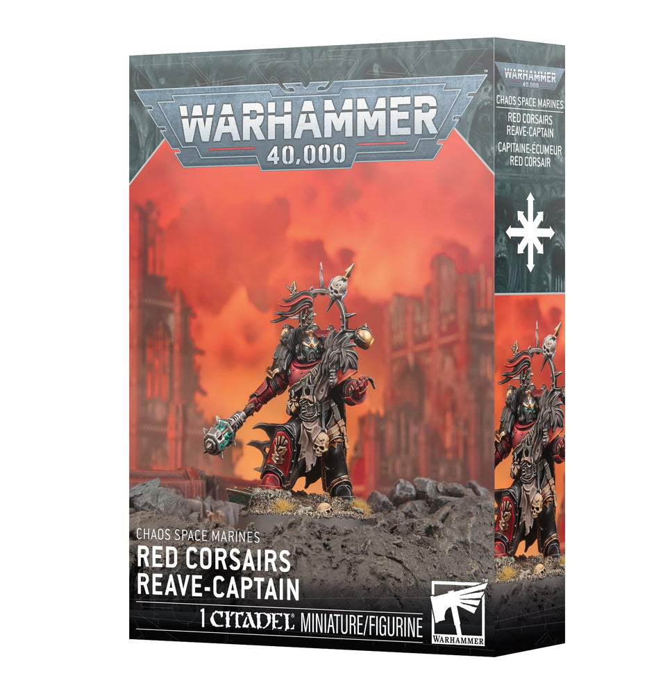 WARHAMMER 40,000 CHAOS SPACE MARINES RED CORSAIRS REAVE-CAPTAIN