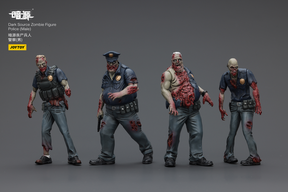 JOYTOY DARK SOURCE ZOMBIE FIQURE POLICE (MALE)