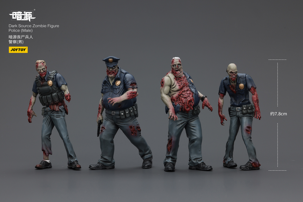 JOYTOY DARK SOURCE ZOMBIE FIQURE POLICE (MALE)