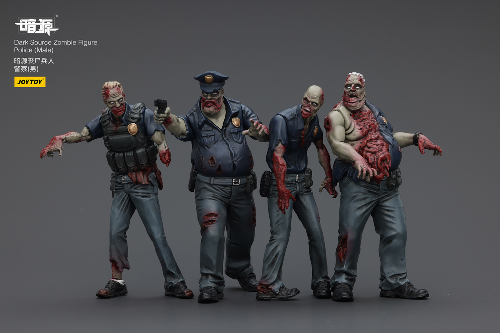 JOYTOY DARK SOURCE ZOMBIE FIQURE POLICE (MALE)