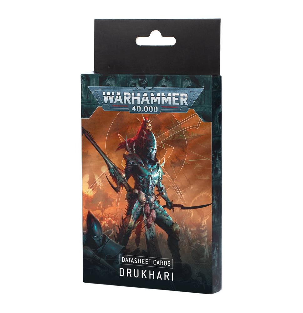 WARHAMMER 40,000 DRUKHARI DATASHEET CARDS