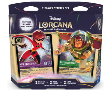 DISNEY LORCANA TWO-PLAYER DECK (ELASTIGIRL/BUZZ LIGHTYEAR) PRE ORDER ^ MAY 8/MAY 15