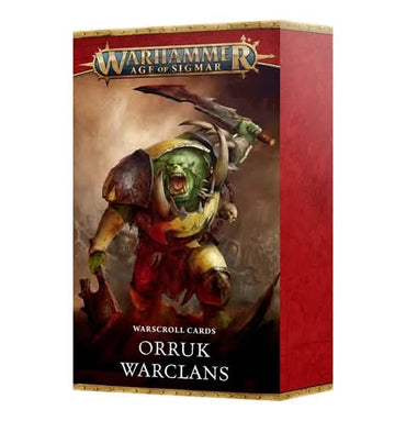 WARHAMMER AGE OF SIGMAR: WARSCROLL CARDS: ORRUK WARCLANS