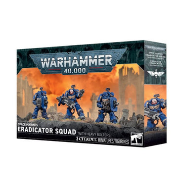 WARHAMMER 40,000 SPACE MARINES ERADICATOR SQUAD WITH HEAVY BOLTERS