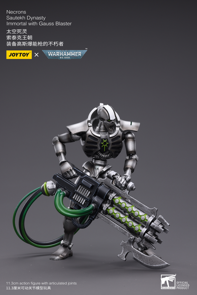 Joy Toy Necrons Sautekh Dynasty Immortal with Gauss Blaster