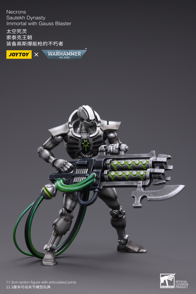 Joy Toy Necrons Sautekh Dynasty Immortal with Gauss Blaster