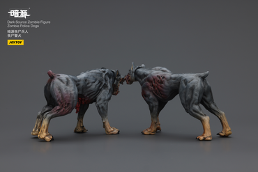 JOYTOY DARK SOURCE ZOMBIE FIQURE ZOMBIE POLICE DOGS
