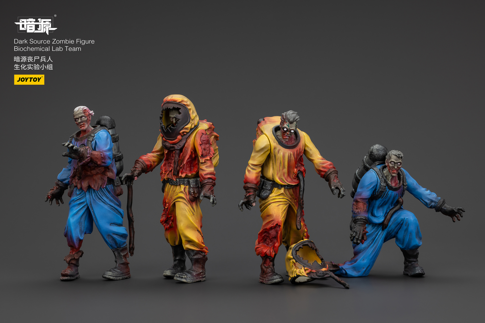 JOYTOY DARK SOURCE ZOMBIE FIGURE BIOCHEMICAL LAB TEAM