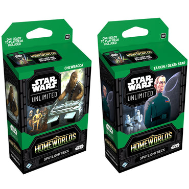 STAR WARS UNLIMITED HOMEWORLDS SPOTLIGHT DECK SET OF 2 PRE ORDER ^ OCT 9/26