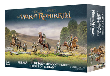 LORD OF THE RINGS MIDDLE-EARTH FREALAF HILDESON OLWYN & LIEF HEROES OF ROHAN