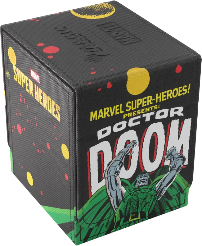 GAMEGENIC DECK BOX MARVEL SUPER HEROES SQUIRE XL DOCTOR DOOM/SPIDER-MAN