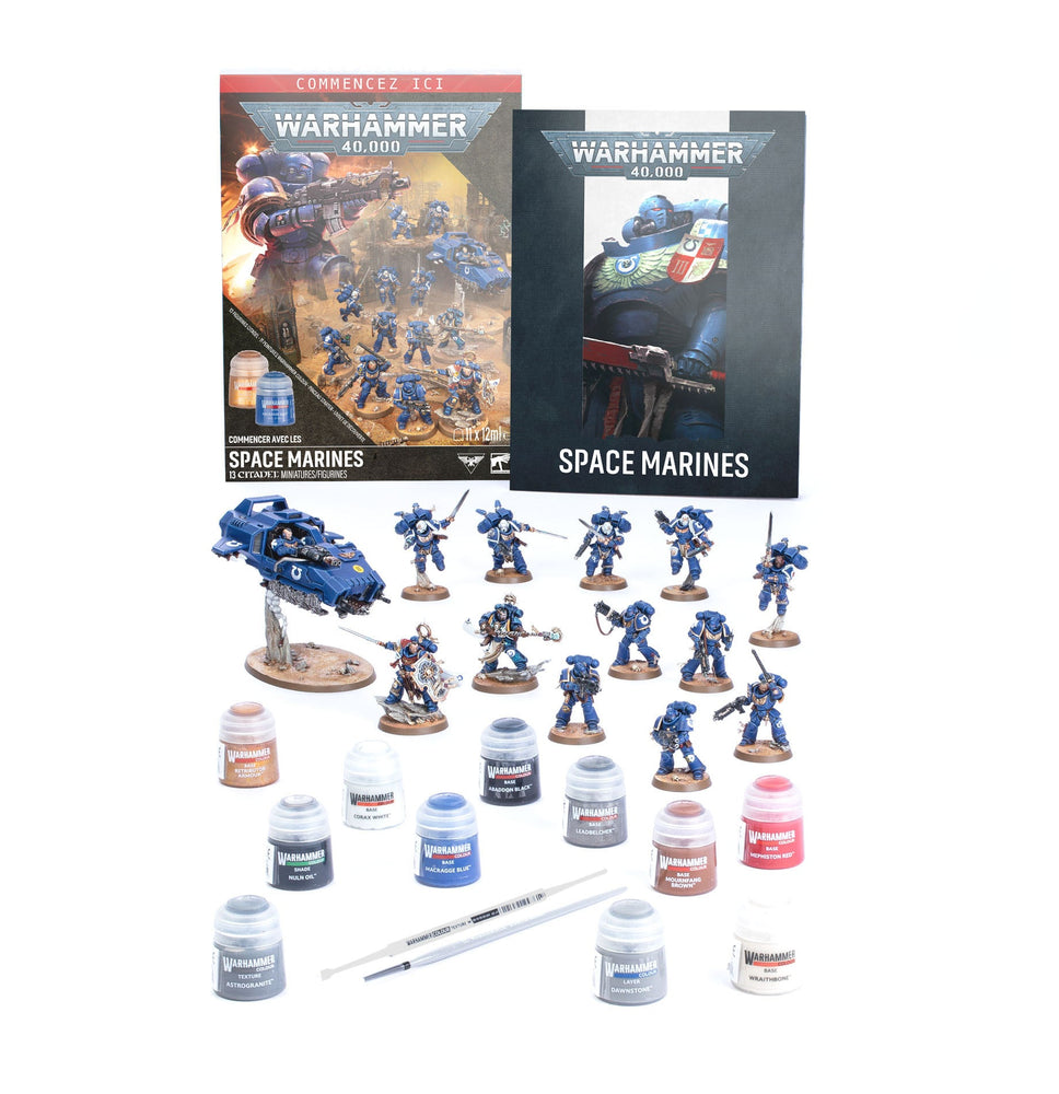 WARHAMMER 40,000 GETTING STARTED WITH SPACE MARINES 13 MINIATURES AND PAINTS