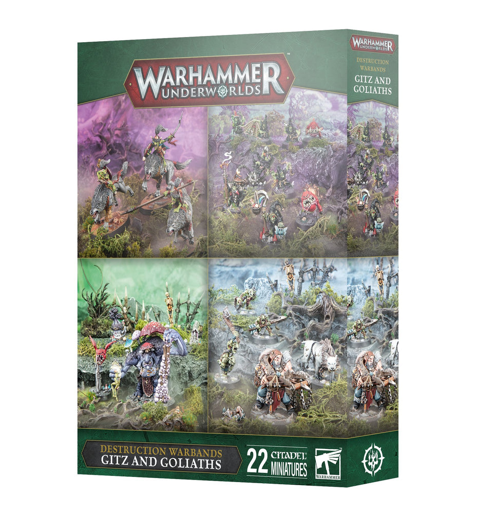 WARHAMMER UNDERWORLDS GITZ AND GOLIATHS DESTRUCTION WARBANDS