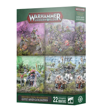 WARHAMMER UNDERWORLDS GITZ AND GOLIATHS DESTRUCTION WARBANDS
