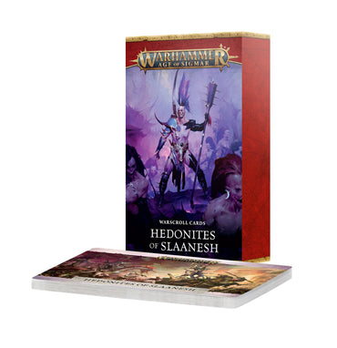 WARHAMMER: AGE OF SIGMAR WARSCROLL CARDS HEDONITES OF SLAANESH