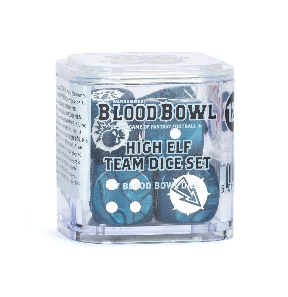 WARHAMMER BLOOD BOWL HIGH ELF TEAM DICE SET