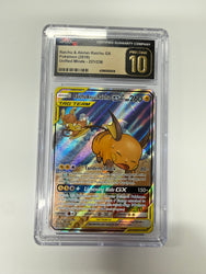 Raichu & Alolan Raichu GX (221/236) [Sun & Moon: Unified Minds] Graded CGC 10 Pristine