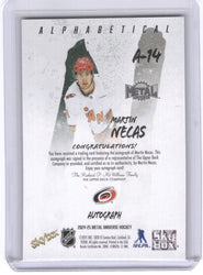 2024-25 Skybox Metal Universe Hockey Alphabetical #A-14 Auto Martin Necas