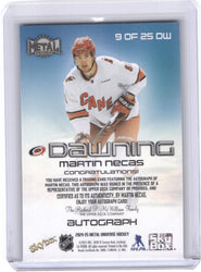 2024-25 Skybox Metal Universe Hockey Dawning #9 Auto Martin Necas