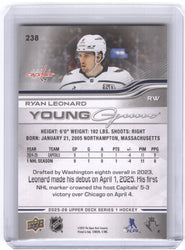 2025-26 Upper Deck Series 1 Young Guns #238 Rookie Rc Ryan Leonard