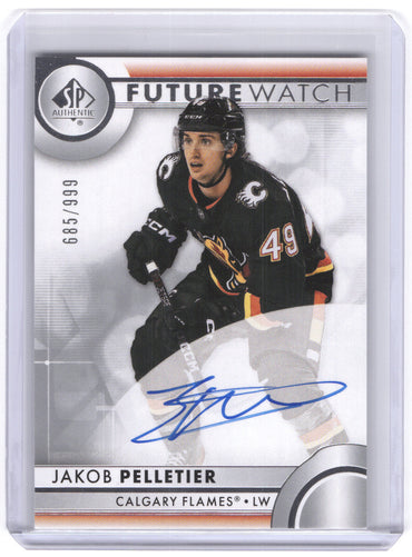 2023-24 Upper Deck Sp Authentic Future Watch #114 Rookie Rc Auto Jakob Pelletier /999