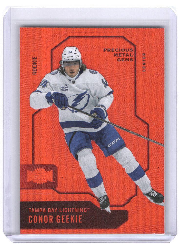 2024-25 Skybox Metal Universe Pmg Red #148 Rookie Rc Connor Geekie /100