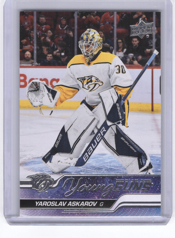 2023-24 Upper Deck Series 1 Young Guns #204 Rookie Rc Yaroslav Askarov