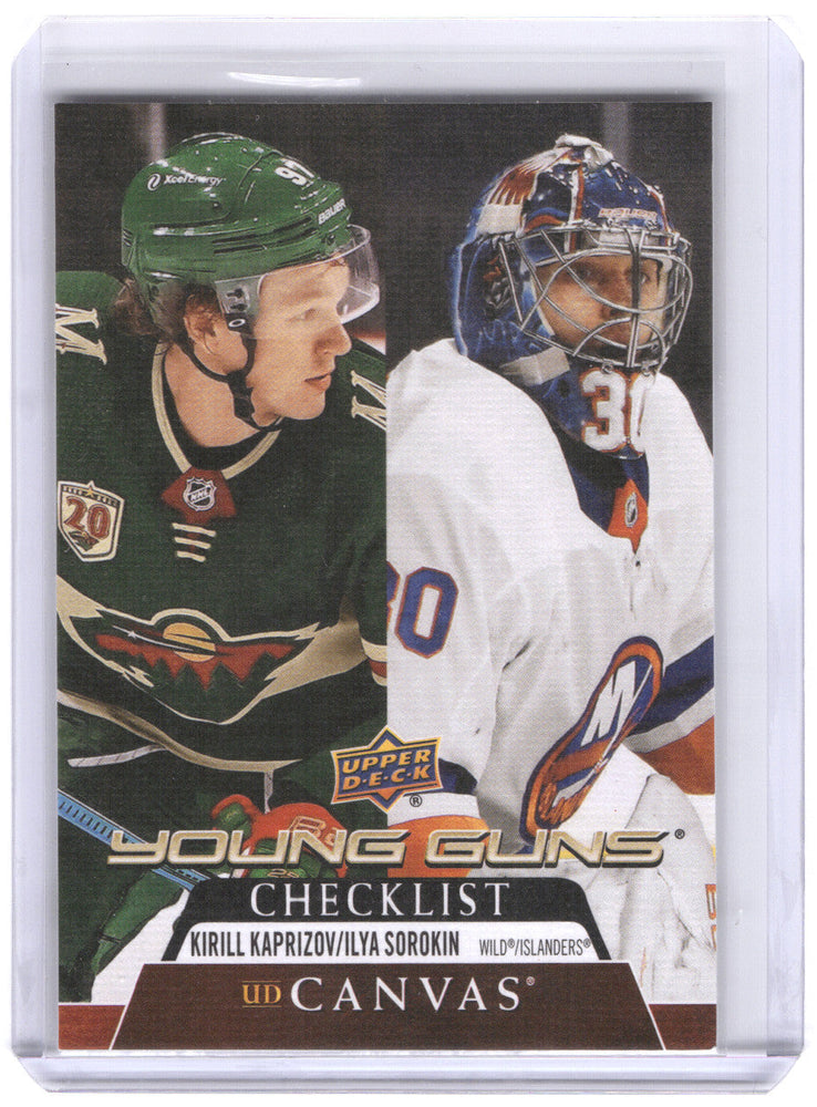 2020-21 Upper Deck Series 2 Young Guns Canvas Checklist #C240 Rookie Rc Kirill Kaprizov/Ilya Sorokin