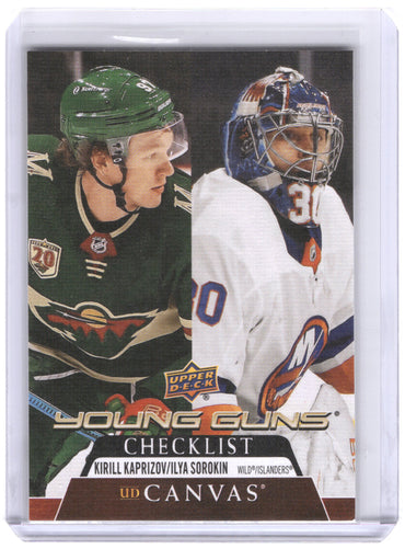 2020-21 Upper Deck Series 2 Young Guns Canvas Checklist #C240 Rookie Rc Kirill Kaprizov/Ilya Sorokin