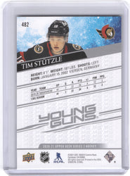2020-21 Upper Deck Series 2 Young Guns #482 Rookie Rc Tim Stutzle