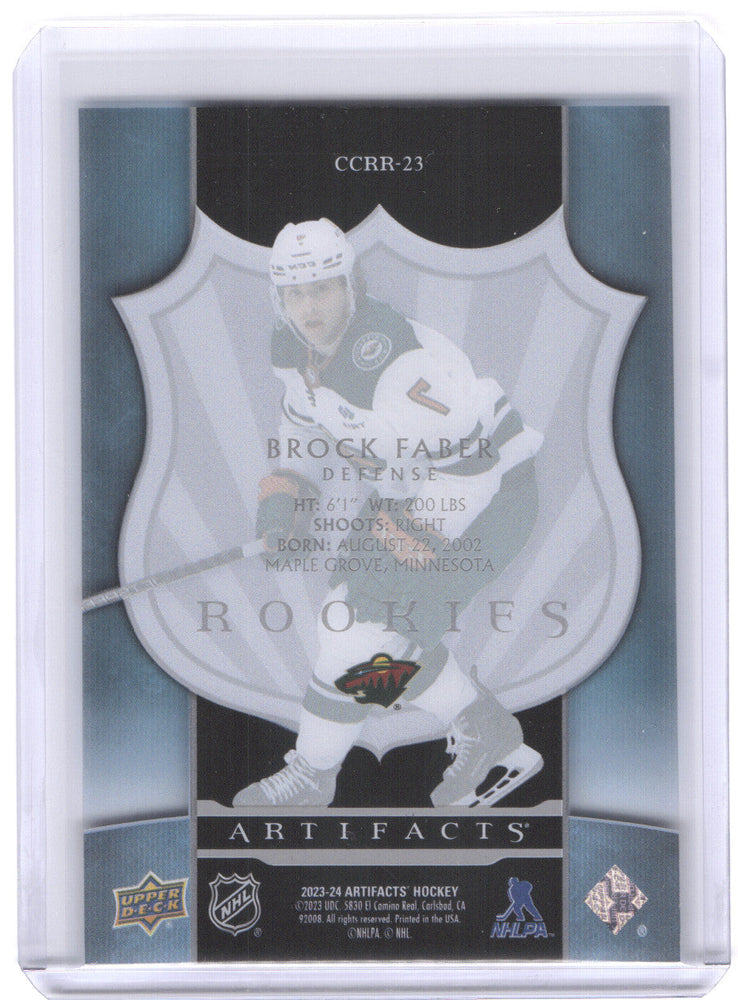 2023-24 Upper Deck Artifacts Clear Cut Retro Rookie #Ccrr-23 Rookie Rc Brock Faber