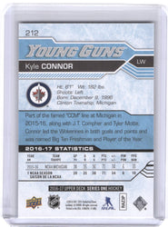 2016-17 Upper Deck Series 1 Young Guns #212 Rookie Rc Kyle Connor