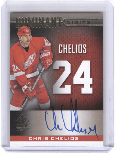 2020-21 Upper Deck Sp Signature Edition Legends Dominant Digits #Dd-40 Auto Chris Chelios