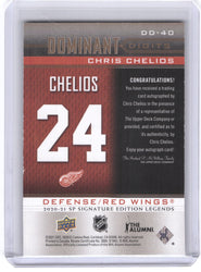 2020-21 Upper Deck Sp Signature Edition Legends Dominant Digits #Dd-40 Auto Chris Chelios