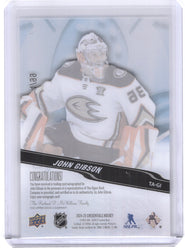 2024-25 Upper Deck Credentials Ticket Access Acetate Ta-Gi Auto John Gibson /99
