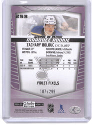 2024-25 Upper Deck O-Pee-Chee Platinum Marquee Rookies #253 Rookie Rc Zachary Bolduc /299